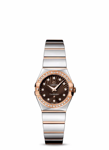 Omega Constellation Quartz 24 Polished Stainless Steel / Red Gold / Diamond / Brown Supernova 123.25.24.60.63.002 (12325246063002)